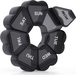Custom Logo Weekly Pillbox 7-Day 7 Compartment PP Medicine <b>Box</b> <b>Cheap</b> Personalized Plastic Organizer - Product Image 1