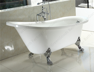 Baignoire ovale autoportante en acrylique, peut se poser sur <span class=keywords><strong>les</strong></span> <span class=keywords><strong>pieds</strong></span>, avec robinet, pour le style français, noir - Product Image 4