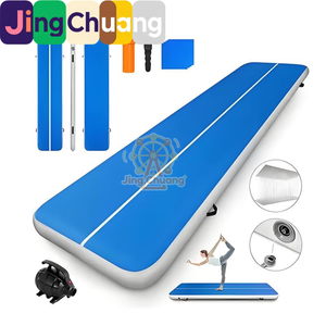 <span class=keywords><strong>Tapis</strong></span> <span class=keywords><strong>de</strong></span> gymnastique et <span class=keywords><strong>de</strong></span> yoga <span class=keywords><strong>gonflable</strong></span> transfrontalier, équipement <span class=keywords><strong>de</strong></span> protection pour la <span class=keywords><strong>gym</strong></span>, la danse, les arts martiaux et l'entraînement <span class=keywords><strong>de</strong></span> flips, avec surface brossée pour le sport - Product Image 5