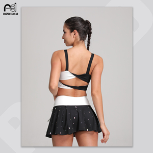Vêtements d'entraînement de cheerleading pour filles en gros, soutien-gorge et shorts de cheerleading personnalisés, vêtements d'entraînement de danse par sublimation - Product Image 2