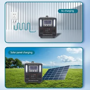 1000W Draagbare Buiten Powerbank met Stopcontact voor Kraampjes, Noodgevallen/Camping/Buiten Energieopslag Batterijvoeding - Product Image 5