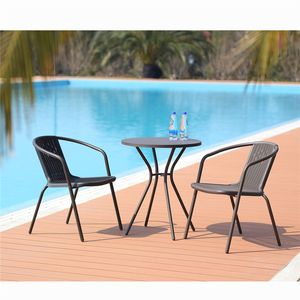 Youya-كرسي طاولة ورائد تجاري مع مظلة لغرفة خارجية, مجموعة حديقة 5 قطع للحديقة والفناء - Product Image 4