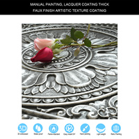 Livraison Gratuite, Panneaux de Plafond Suspendus 2x2 pieds, Panneau Mural Intérieur 3D en PVC pour Cafés et Bars PL17 Couleur Étain Antique PAINTSDECOR