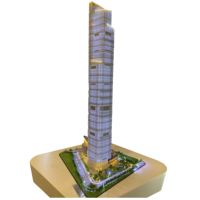 Mini miniatura de alta calidad para negocios financieros, Centro de Plaza, mesa de arena, modelo de personalización, proporciona Marketing y cotización