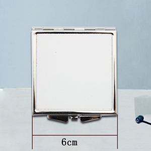 Specchio tascabile stampato a sublimazione per specchio compatto per trucco <span class=keywords><strong>in</strong></span> metallo vuoto ZL09-09 personalizzato - Product Image 6