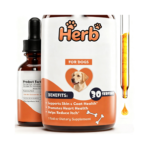 Gouttes pour la santé de la peau et du pelage des chiens, riches en protéines, avec acides gras oméga pour le soutien immunitaire, OEM ODM - Product Image 1