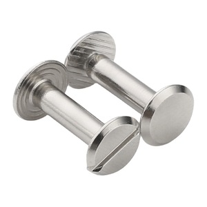 Wanqian Fasteners Carbon Steel Nickel Plated Flat Head Rivets M4 M5 Metric National Standard Binding Screws Interlocking Screws - Product Image 1