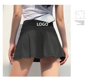 Shorts de sport plissés taille haute LUU pour femme, respirants, extensibles dans 4 directions, séchage rapide, pour tennis et yoga - Product Image 2