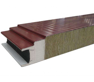 Matériaux <span class=keywords><strong>de</strong></span> construction écologiques imperméables et ignifuges pour entrepôts, panneaux <span class=keywords><strong>sandwich</strong></span> en laine <span class=keywords><strong>de</strong></span> roche avec jointure en PU - Product Image 5