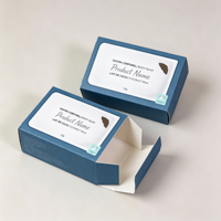 Boîte d'emballage de savon écologique personnalisée avec laminage mat, réutilisable, imperméable, avec poignée, pour cadeaux et artisanat