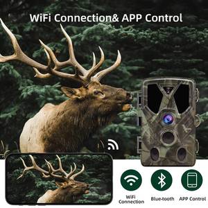 Caméra de chasse extérieure WiFi812Pro 4K 30MP avec vision nocturne infrarouge invisible et application de suivi photo - Product Image 4