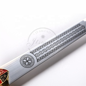 ดาบยาวอัศวินครูเสดยุคกลาง พระเจ้าชายดำ เอ็ดเวิร์ด พร้อมแผ่นป้ายโชว์ - Product Image 5
