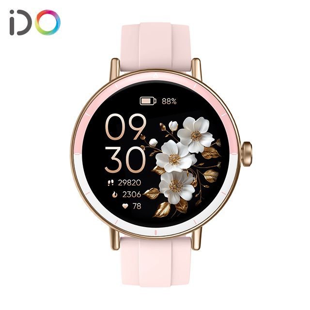 2025 IP68 Waterproof Women's Smartwatch 1.27 Inch TFT Screen Health Heart Rate Breath SPO2 Monitoring IOS Compatible Fashion