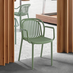 Sillas De Restaurante sedia bianca moderna Cafe all'aperto duro di plastica sedie alte mobili per la casa moderna semplice sgabello di plastica - Product Image 2
