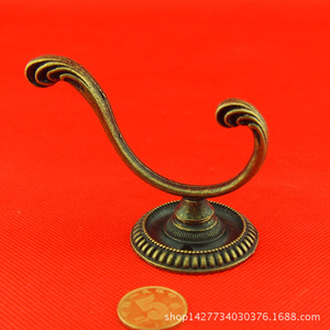 Antique Style Clothes Hook Zinc Alloy Wall Mount 75mm Single Hook Decorative <b>Wardrobe</b> <b>Hardware</b> - Product Image 2
