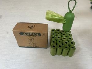 Sacs à déjections canines biodégradables et compostables, écologiques, à marque privée, portables, 4 ou 8 rouleaux, pour l'entraînement - Product Image 5