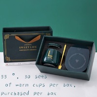Chauffe-café électronique intelligent, tasse en céramique isolée à température constante de 55 degrés, ensemble cadeau, tasse à chargement intelligent