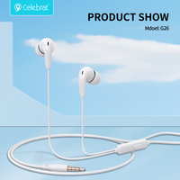 Pemasok terverifikasi In-ear Earphone berkabel mikrofon 3.5mm headphone Earbud bebas genggam Earphone kabel murah