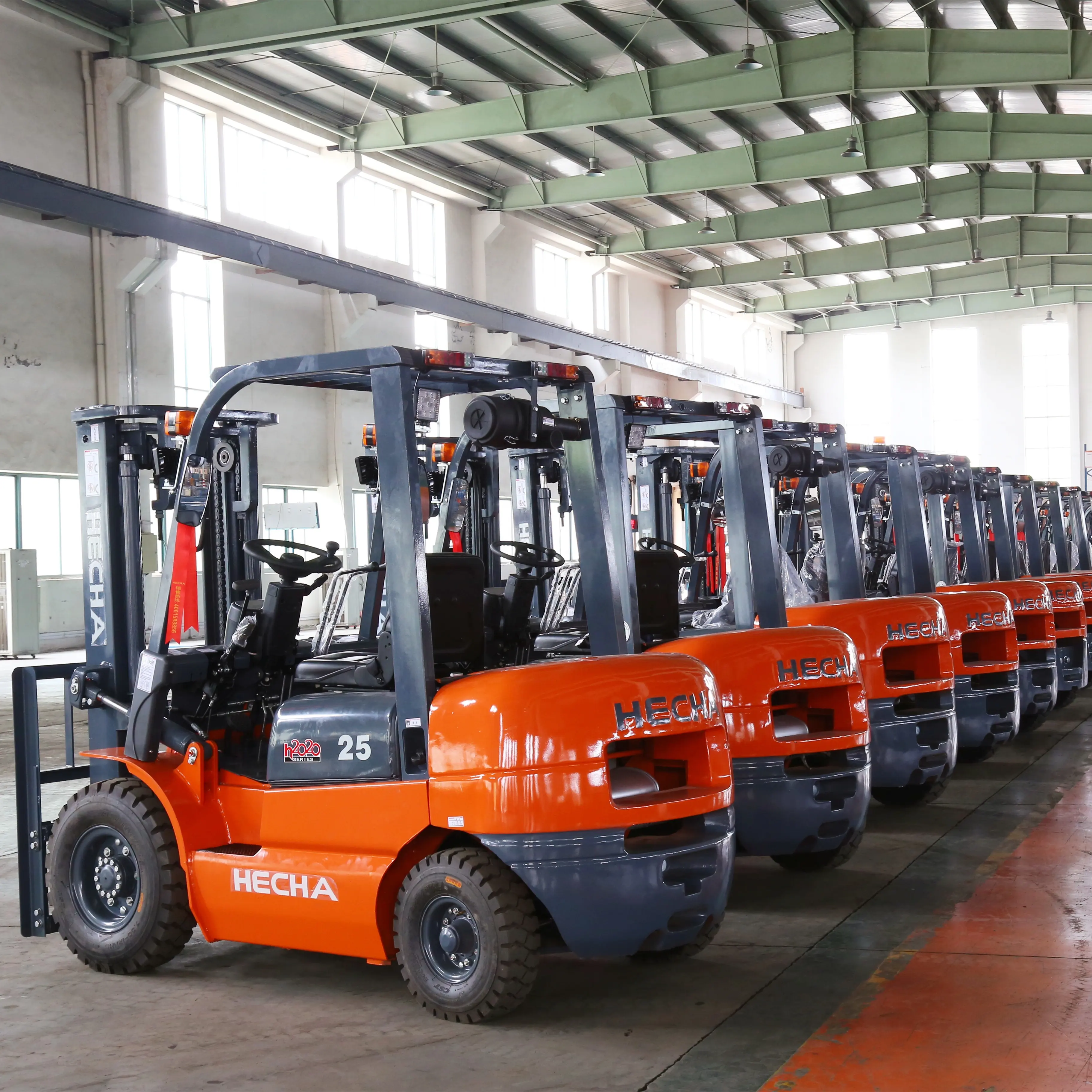 Hecha forklift 3 tons forklift 4 Wheel diesel forklift truck for sale