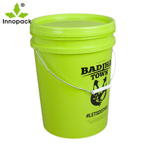 Seau à peinture rond en plastique de 20 litres avec couvercle facile à ouvrir pour le stockage de l'eau et des aliments Seaux et barils durables - Product Image 6