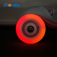 Roues de patins lumineuses personnalisées 100*24mm en PU LED colorées, durables, respirantes, imperméables, silencieuses, certifiées ISO9001 pour adultes