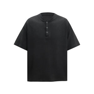 Camiseta Casual de Alta Calidad para Hombre, Venta al por Mayor, Estilo Cleanfit, Transpirable, con Botones, Tejido Jacquard, Personalizable - Product Image 5