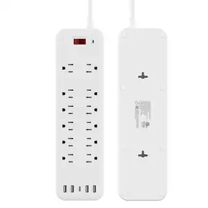 America Standard Universal Outlet Surge Protector Quick Charger Extension Board Socket Electric Usb Power Strip