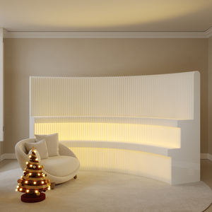 LED katlanır taşınabilir bölme duvarlar ve Kraft kağıt petek tasarımı içeren düğün etkinlikleri ve mağaza sergileri için - Product Image 3