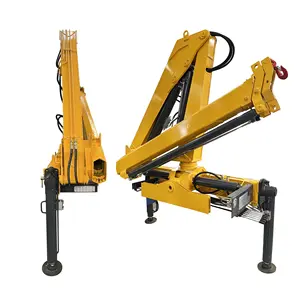 Hydraulic small folding arm crane in Xuzhou, Jiangsu, China's crane gathering place 3.2 ton folding arm truck-mounted crane