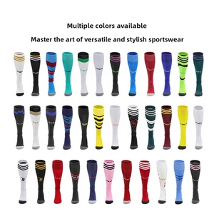 Chaussettes <span class=keywords><strong>de</strong></span> football professionnelles d'été, modèle Barcelone, <span class=keywords><strong>Real</strong></span> <span class=keywords><strong>Madrid</strong></span>, Manchester City, avec semelle en tissu éponge, pour matchs <span class=keywords><strong>de</strong></span> club ; style Coupe d'Europe, en tissu éponge, ODM - Product Image 2