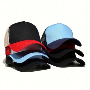 Gorra Trucker Unisex de 5 Paneles con Malla, Logotipo Personalizado, Estilo Deportivo Urbano, Gorra de Béisbol para las Cuatro Estaciones - Product Image 1