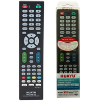 Remote Control TV Universal HUAYU dengan Kode Tetap dan 4 Tombol untuk Semua Merek Smart LED TV Set Top Box Pengganti
