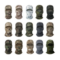 Masque de cyclisme respirant en maille à séchage rapide pour l'extérieur, cache-tête tactique de pêche camouflage monopièce