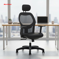 Chaise de bureau ergonomique pivotante en maille moderne avec hauteur réglable et garantie de 2 ans pour les salles de réunion