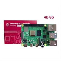 Kit de démarrage pour ordinateur de bureau Raspberry Pi 4B, 8 Go de RAM, cartes de développement, modèle B