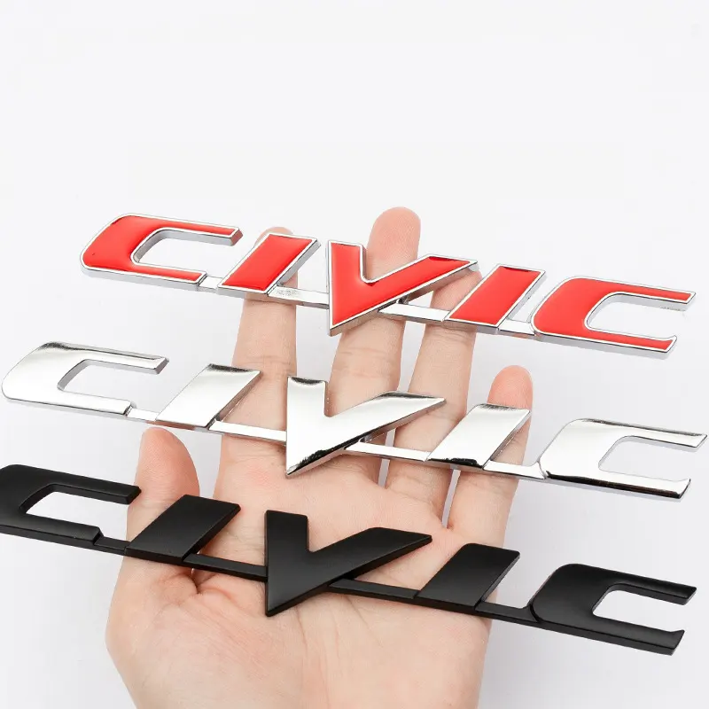 Металлические значки с эмблемой для заднего багажника Honda Civic