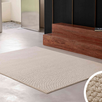 Tapis à poils courts fabriqué à la machine 160 x 230 cm, motif crème moderne, en stock, pour salon, chambre, tapis de canapé