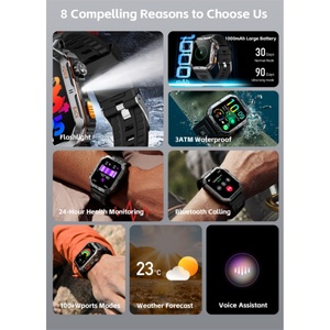 Montre connecté<span class=keywords><strong>e</strong></span> sportive pour homme MT62, très vendue, avec lampe <span class=keywords><strong>de</strong></span> poche, modes sportifs multiples, surveillance <span class=keywords><strong>de</strong></span> la fréquence cardiaque et du sommeil - Product Image 3