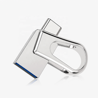 Option de couleur noir argenté Logo personnalisé en métal SSD Clé USB pour les besoins de stockage de documents volumineux