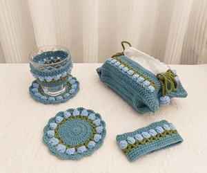 Caja de pañuelos de tulipán de hilo tejido hecho a mano, almohadilla aislante de <span class=keywords><strong>taza</strong></span> de té, decoración del hogar, cubierta de <span class=keywords><strong>taza</strong></span>, <span class=keywords><strong>taza</strong></span>, suéter, Mangas de <span class=keywords><strong>taza</strong></span> - Product Image 4