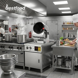 Robot de Cocina Automático de Acero Inoxidable de 360 mm, <span class=keywords><strong>Wok</strong></span> para Arroz Frito, Cocina Comercial a Gas para Restaurantes, <span class=keywords><strong>con</strong></span> Pantalla Digital - Product Image 1