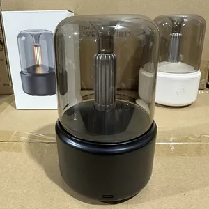 Creative เทียนกระจายกลิ่นหอมแบบพกพาน้ํามันหอมระเหย USB Air Humidifier เสียงรบกวนต่ําสําหรับห้องนอนสํานักงาน