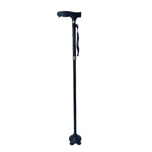 Folding Illuminated Quadruple Cane Aluminum Alloy Anti-Slip <b>Walking</b> <b>Stick</b> For Elderly Portable With Rubber Tip - Product Image 1