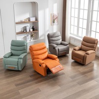 Fauteuil inclinable de salon moderne multi-positions direct d'usine fauteuil inclinable en cuir pivotant à bascule pour salon unique