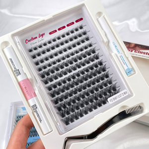 Bộ dụng cụ làm mi giả tự làm thiết kế mới, mi tơ cụm riêng lẻ 20D 30D 40D, kiểu quạt mềm mại, không bị rối, nối mi tự làm - Product Image 6