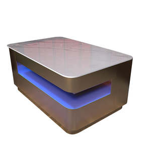 Meubles de bar de luxe légers, table de bar portable avec éclairage pour la zone VIP du club de nuit, restaurant à chicha, salon - Product Image 6