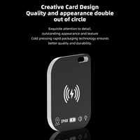 Carte GPS Tracker Localisé Tracker Carte Ultra Mince Sans Fil Chargement Carte Anti Perte Trouver Enfant ou Portefeuille
