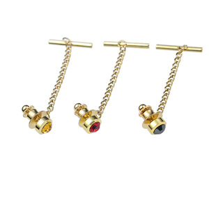 <span class=keywords><strong>YOUFENG</strong></span> Bijoux Mode Nouveau Alliage Cristal de Toutes les couleurs Broche Brillant Costume Accessoire Pour Hommes - Product Image 6