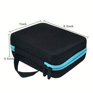 Estuche Protector de Transporte para Cosméticos, Color Negro, Pequeño, para Aceites Esenciales, con Compartimentos para Tarjetas, Material EVA - Product Image 5