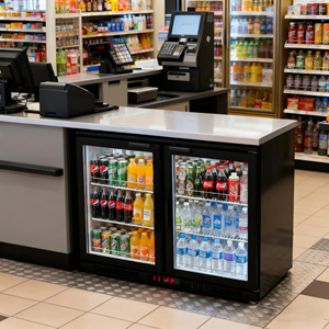 Refrigerador de Barra Nueleand NE-200C con Puerta Ancha y Termostato, Refrigerador de Bebidas Bajo Barra - Product Image 2